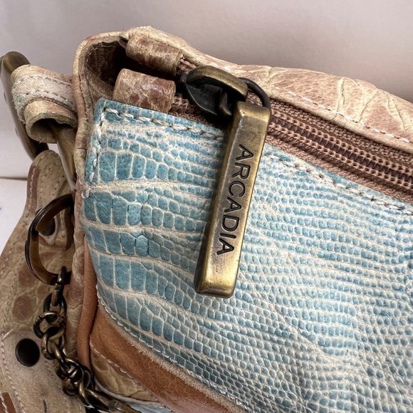 Y2K Authentic Arcadia Genuine Leather Shoulder/Hobo Bag made in Italy - Picture 5 of 8